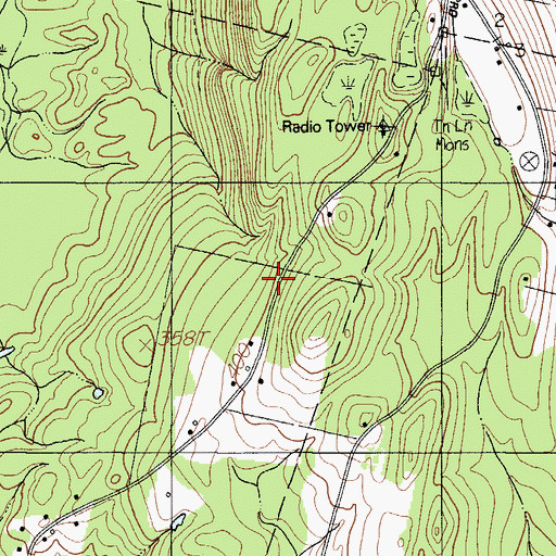 Topographic Map of WJBI-FM (Winslow), ME