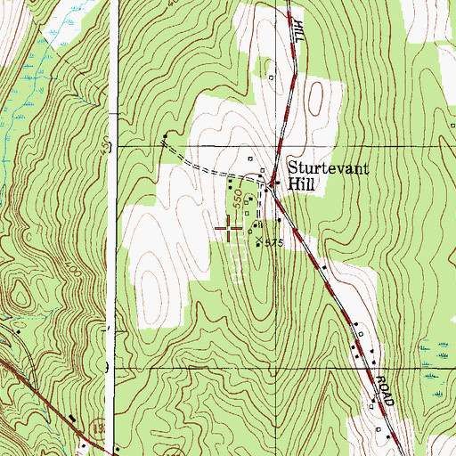 Topographic Map of WWLA-TV (Lewiston), ME