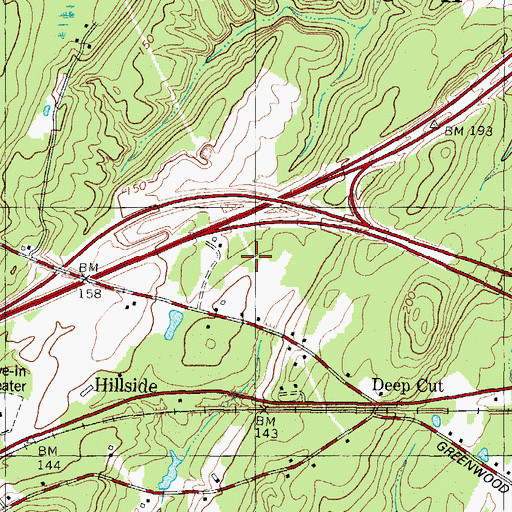 Topographic Map of Coombs Ultralight Airport, ME