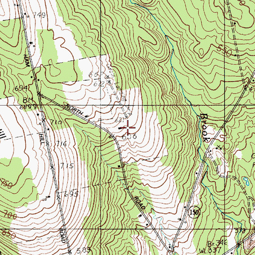 Topographic Map of Greenfield Hill Airport, ME