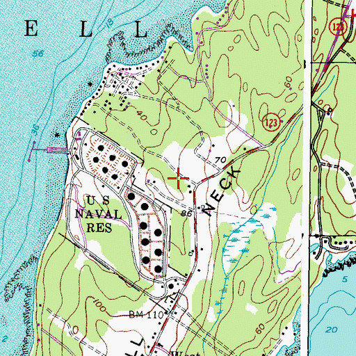 Topographic Map of Farr Field, ME