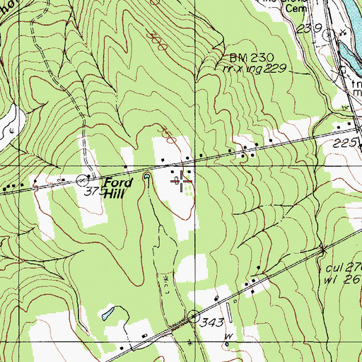 Topographic Map of Payne Field, ME