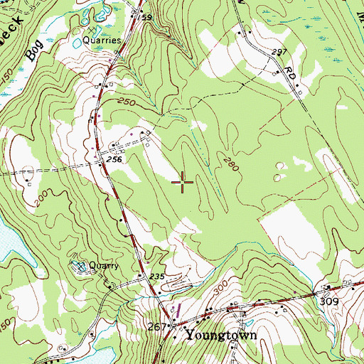 Topographic Map of Youngtown Field (historical), ME