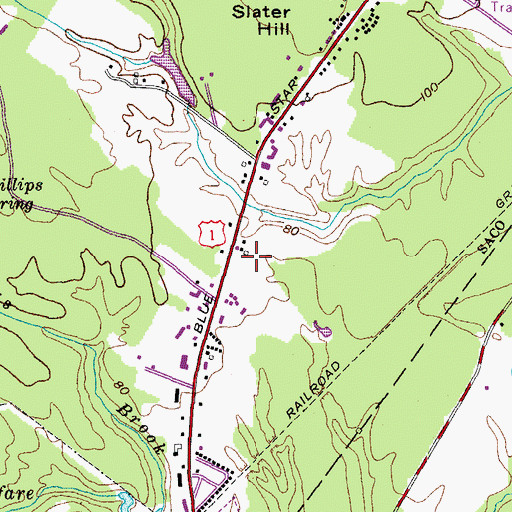Topographic Map of Maine Aquarium Heliport, ME