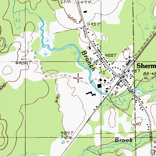 Topographic Map of Wheelabrator-Sherman Heliport, ME
