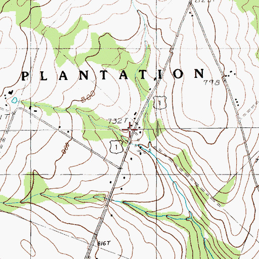 Topographic Map of Morrill Airpark, ME