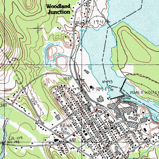 Topographic Map of Georgia-Pacific Corporation Heliport, ME
