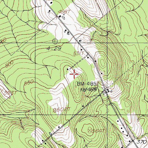 Topographic Map of WEZO-FM (Fairfield), ME
