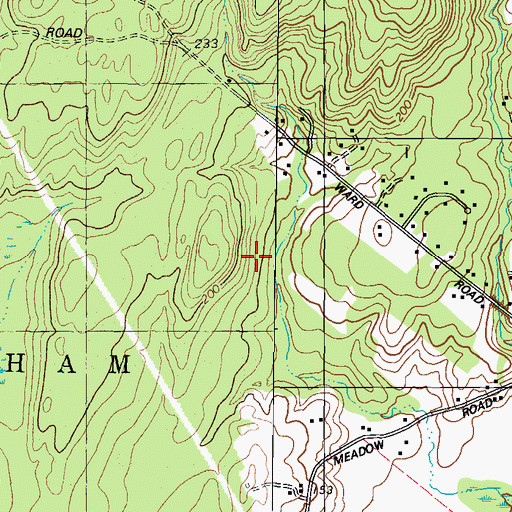 Topographic Map of WLLB-FM (Topsham), ME