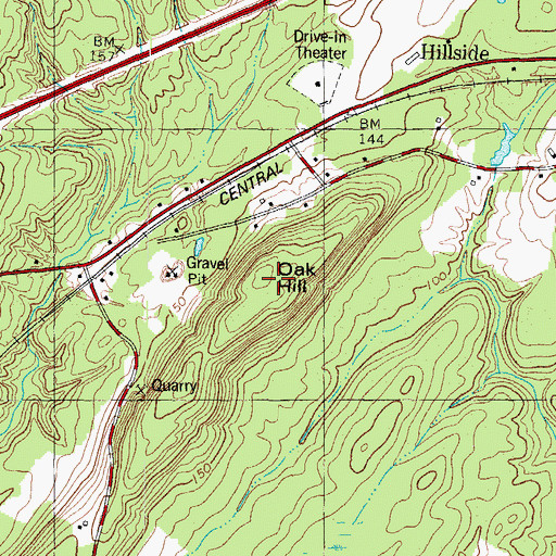 Topographic Map of WGEI-FM (Topsham), ME
