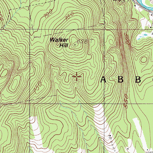 Topographic Map of Town of Abbot, ME