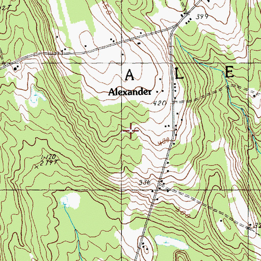 Topographic Map of Town of Alexander, ME
