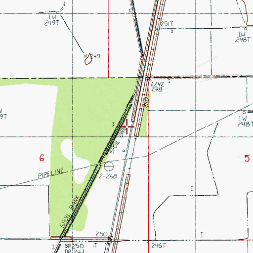 Topographic Map of Mulligan, AR