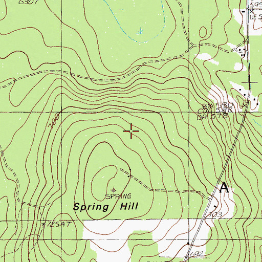 Topographic Map of Town of Amity, ME