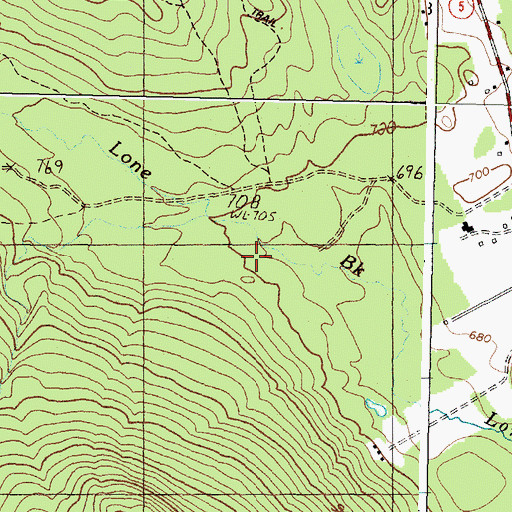 Topographic Map of Town of Andover, ME