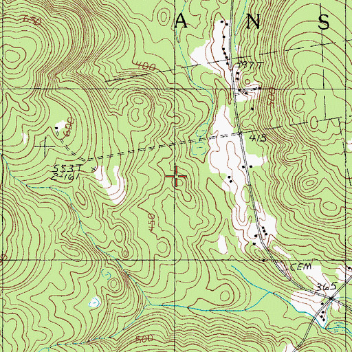 Topographic Map of Town of Anson, ME
