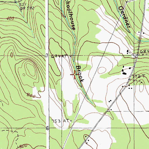 Topographic Map of Town of Ashland, ME