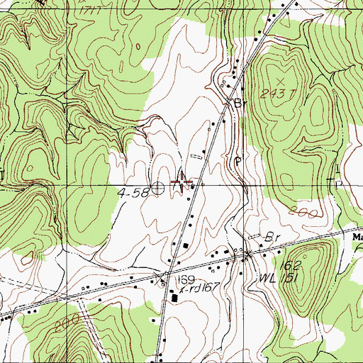 Topographic Map of City of Augusta, ME
