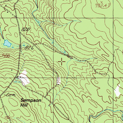 Topographic Map of Town of Avon, ME