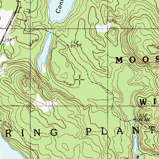 Topographic Map of Plantation of Baring, ME
