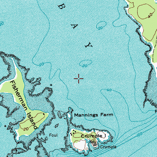 Topographic Map of Town of Beals, ME