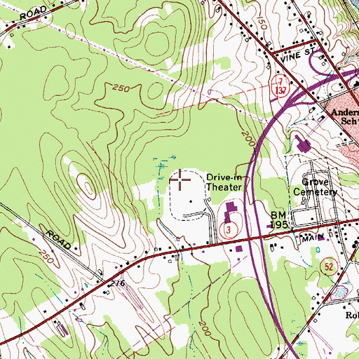 Topographic Map of City of Belfast, ME