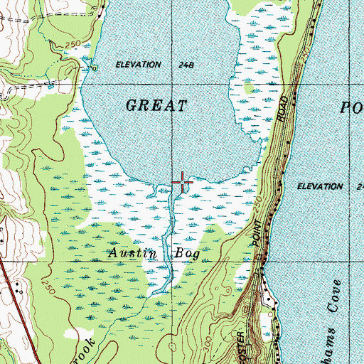 Topographic Map of Town of Belgrade, ME