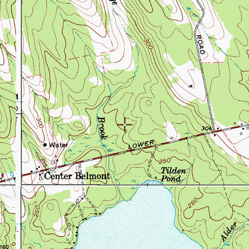 Topographic Map of Town of Belmont, ME