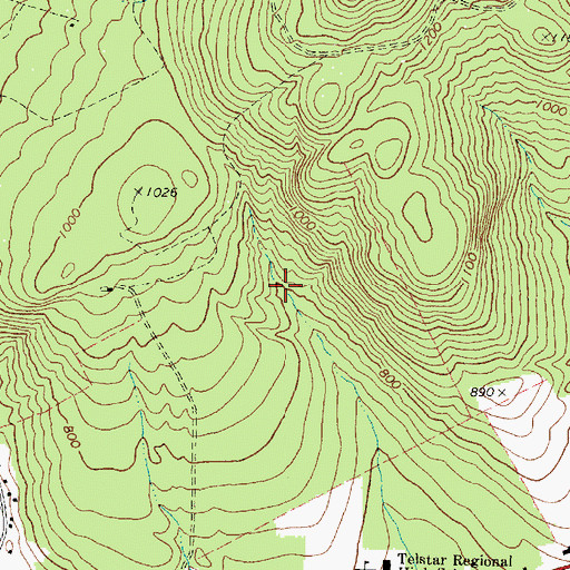 Topographic Map of Town of Bethel, ME