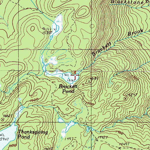 Topographic Map of Township of Blanchard, ME