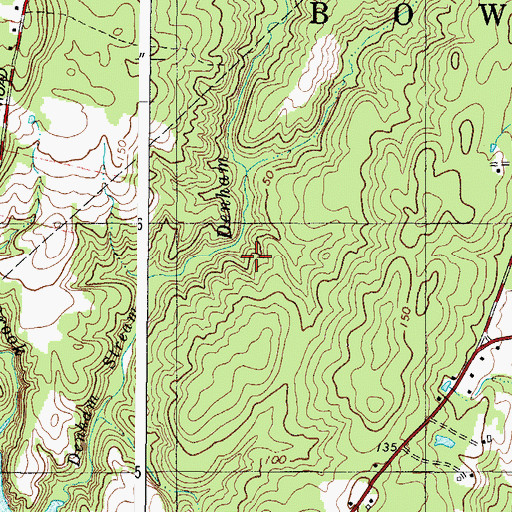 Topographic Map of Town of Bowdoinham, ME