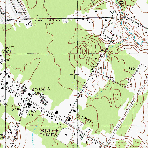 Topographic Map of City of Brewer, ME
