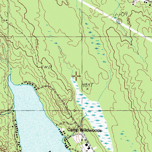 Topographic Map of Town of Bridgton, ME