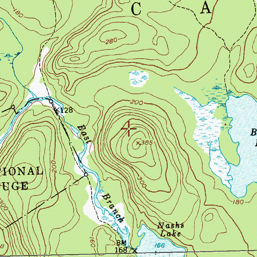 Topographic Map of City of Calais, ME
