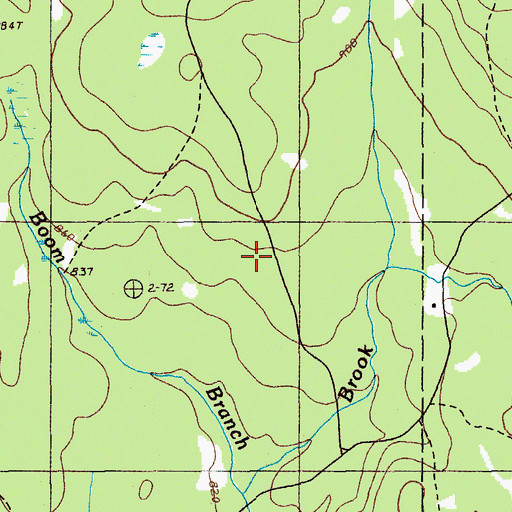 Topographic Map of Unorganized Territory of Central Aroostook, ME