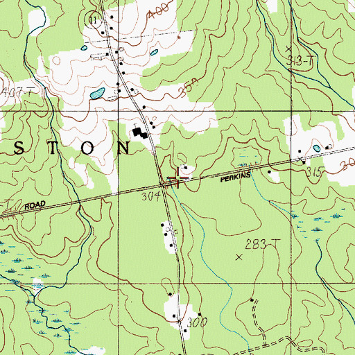 Topographic Map of Town of Charleston, ME