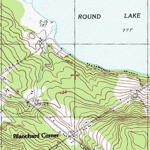 Topographic Map of Town of Charlotte, ME