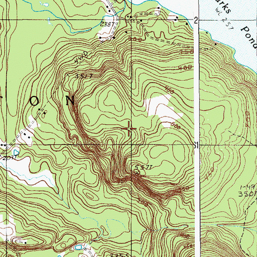 Topographic Map of Town of Clifton, ME