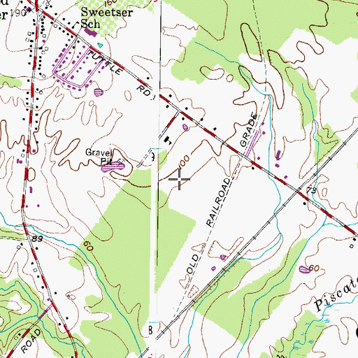 Topographic Map of Town of Cumberland, ME