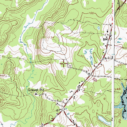 Topographic Map of Town of Cushing, ME