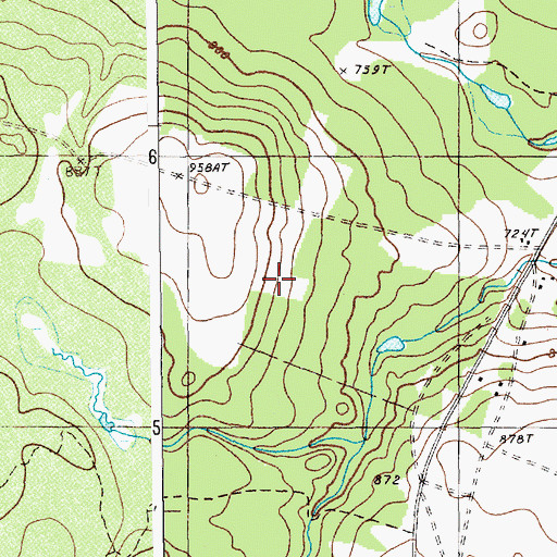 Topographic Map of Plantation of Cyr, ME