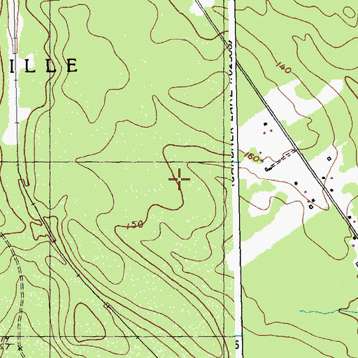 Topographic Map of Town of Dennysville, ME