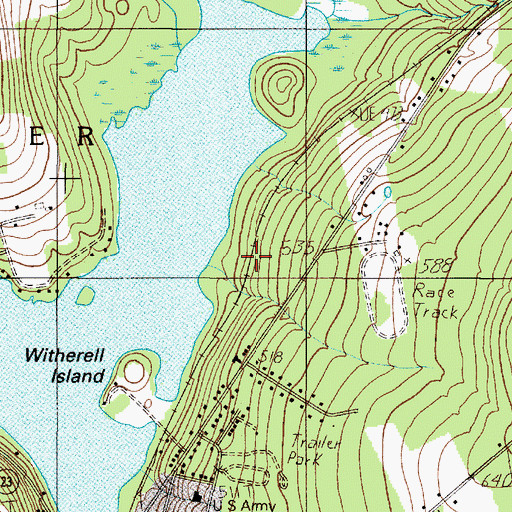 Topographic Map of Town of Dexter, ME