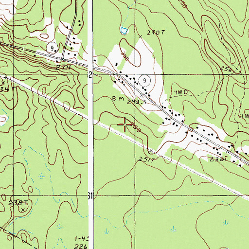 Topographic Map of Town of Eddington, ME