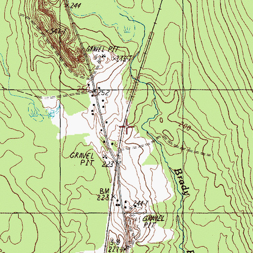Topographic Map of Town of Enfield, ME