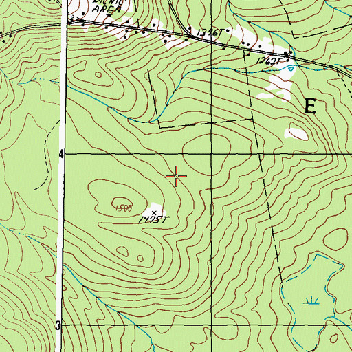 Topographic Map of Town of Eustis, ME