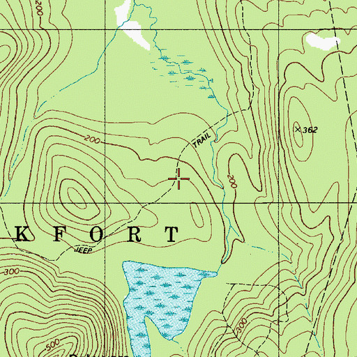 Topographic Map of Town of Frankfort, ME