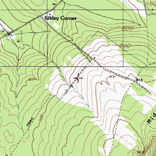 Topographic Map of Town of Freedom, ME