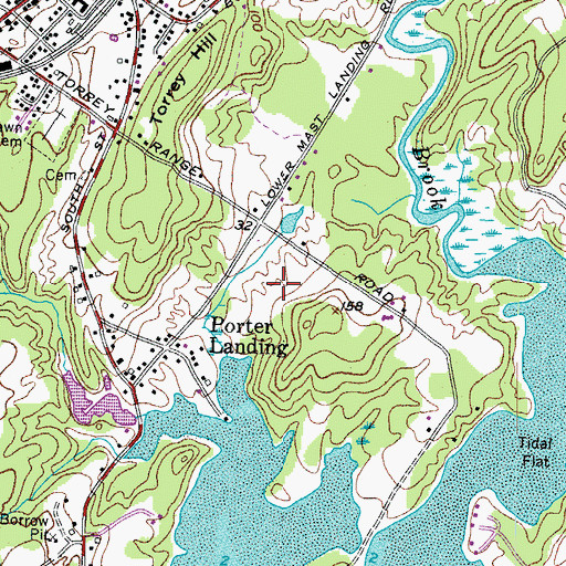 Topographic Map of Town of Freeport, ME