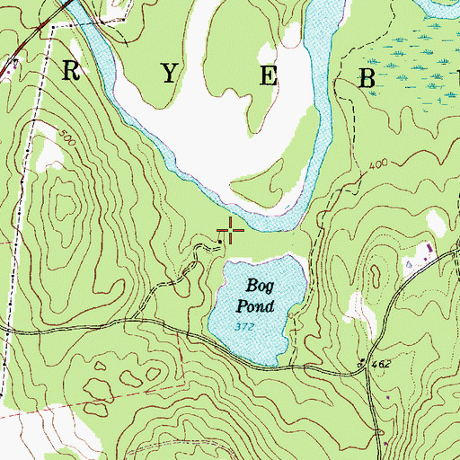 Topographic Map of Town of Fryeburg, ME